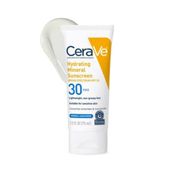 Cerave Hydrating Mineral Sunscreen Broad Spectrum Spf 30 75Ml - Glowify Beauty