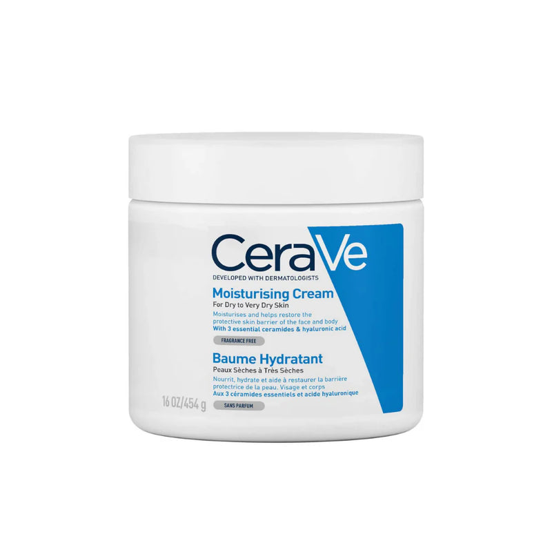 Cerave Moisturising Cream For Dry To Very Dry Skin 454g - Glowify Beauty